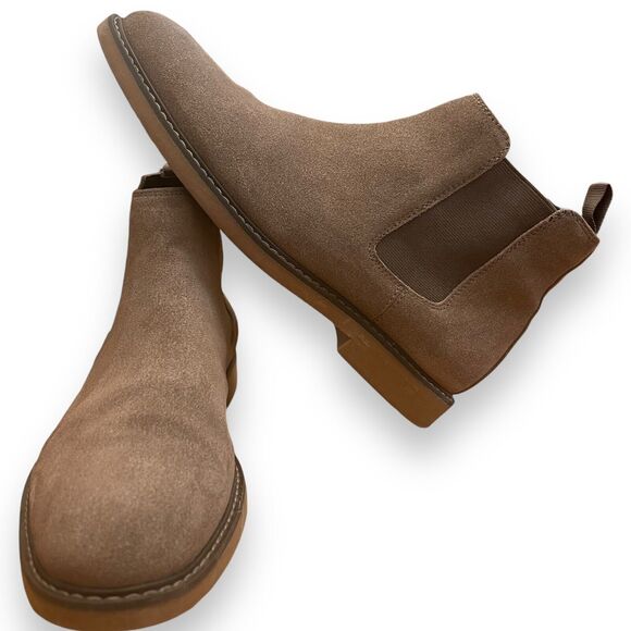 Abound Men’s Suede Tan Brown Chelsea Boots Size 9 RN 58665 - Picture 1 of 10